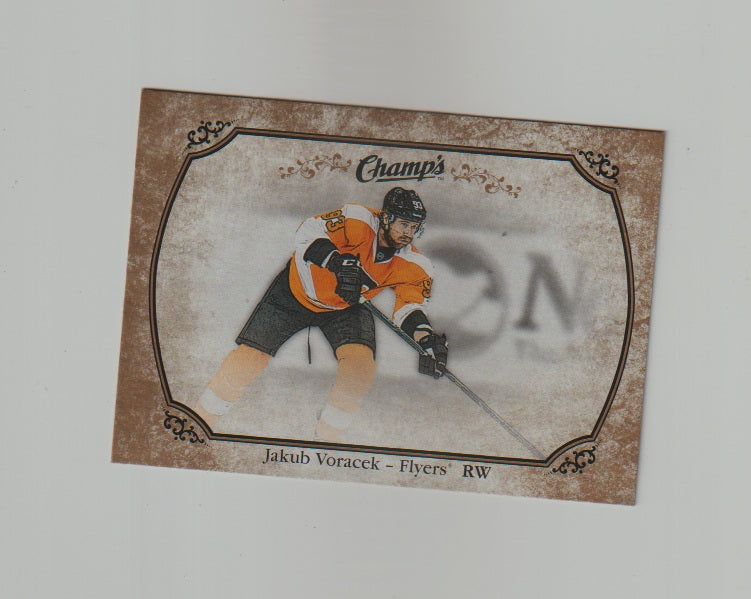 2015-16 Upper Deck Champs Gold Variant Front #186 Jakub Voracek