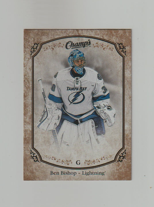 2015-16 Upper Deck Champs Gold Variant Front #193 Ben Bishop