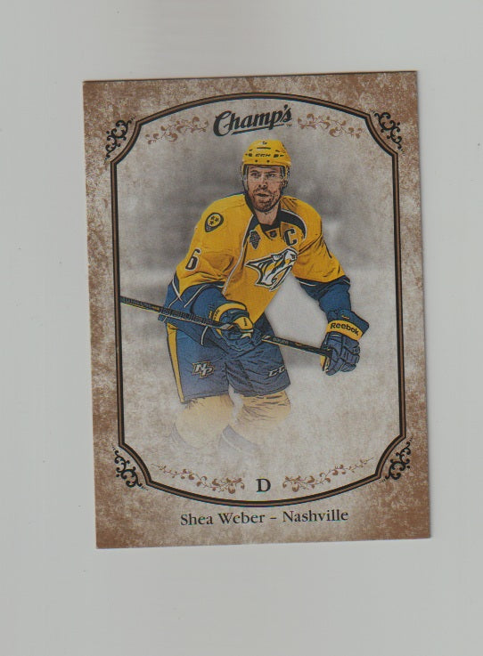 2015-16 Upper Deck Champs Gold Variant Front #199 Shea Weber