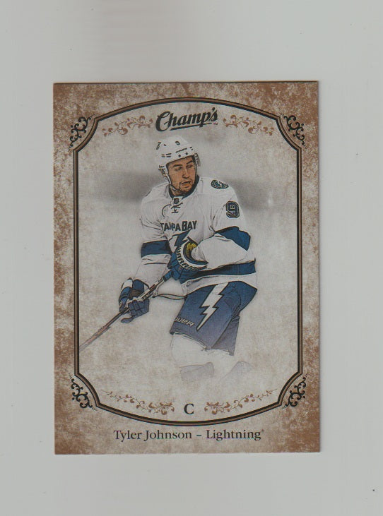 2015-16 Upper Deck Champs Gold Variant Front #211 Tyler Johnson