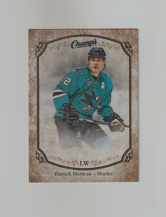 2015-16 Upper Deck Champs Gold Variant Front #225 Patrick Marleau