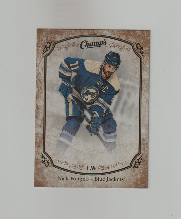 2015-16 Upper Deck Champs Gold Variant Front #233 Nick Foligno