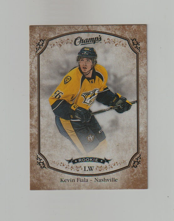 2015-16 Upper Deck Champs Gold Variant Front #260 Kevin Fiala