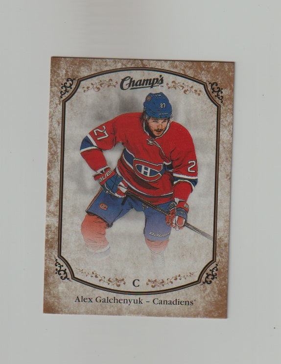 2015-16 Upper Deck Champs Gold Variant Front #72 Alex Galchenyuk