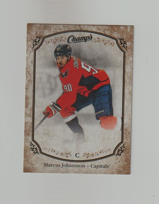 2015-16 Upper Deck Champs Gold Variant Front #88 Marcus Johansson