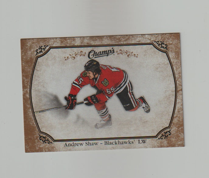 2015-16 Upper Deck Champs Gold Variant Front #89 Andrew Shaw