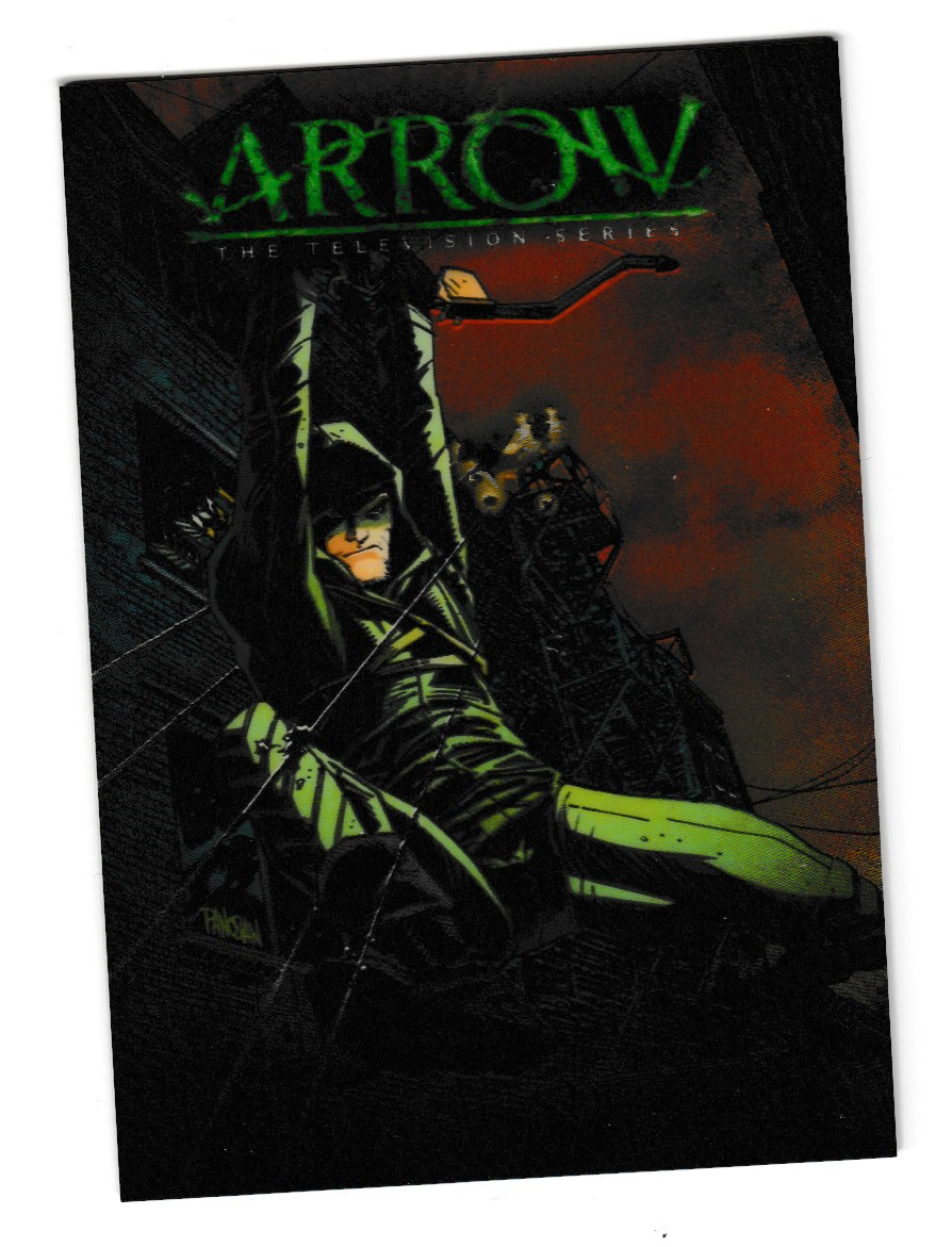 2015 Arrow Season 1 Comic Cover Chrome #CCC6 Arrow Under Fire