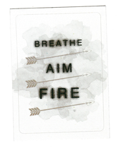 Load image into Gallery viewer, 2015 Arrow Season 2 Insert Sticker #S8 Breathe Aim Fire
