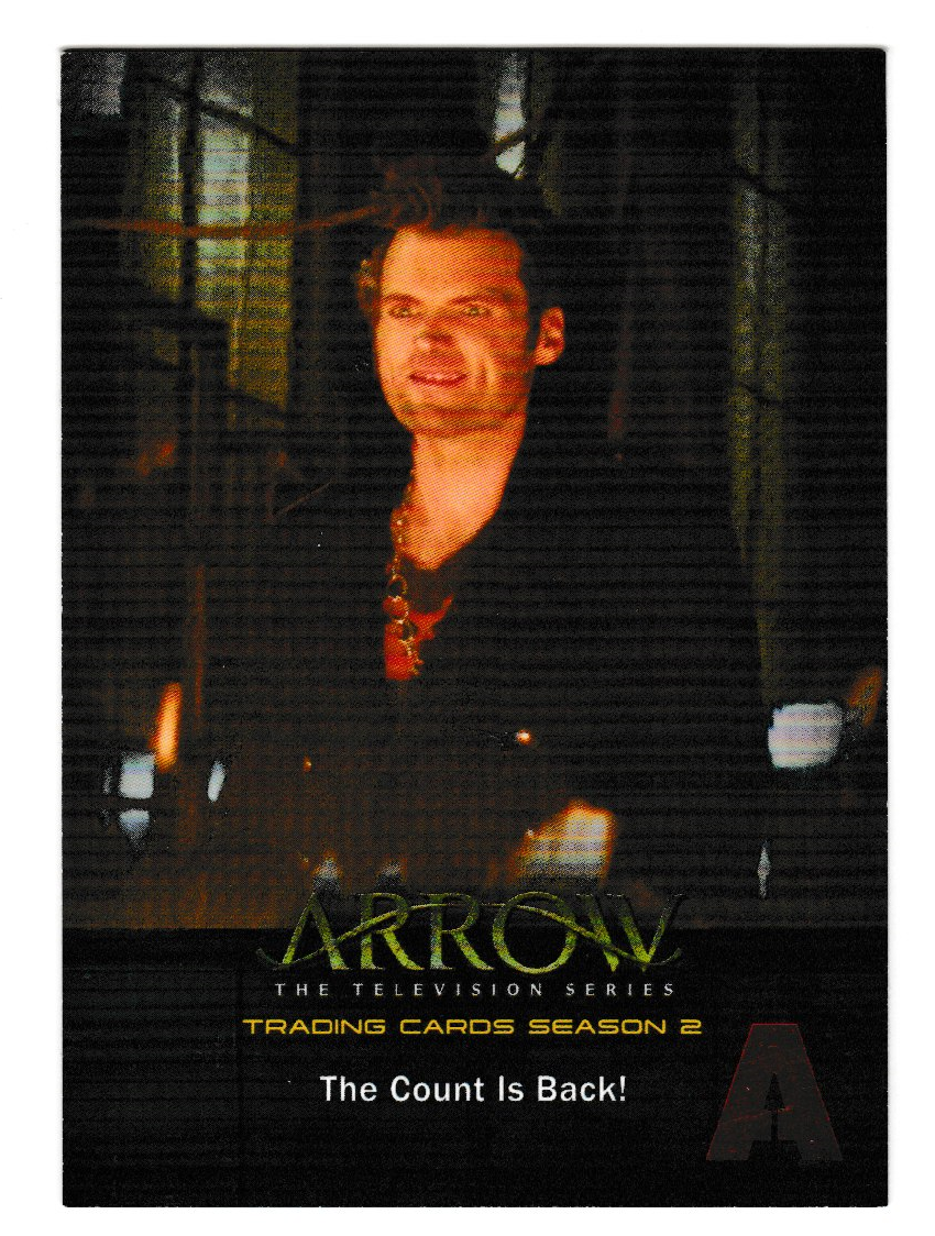 2015 Arrow Season 2 Parallel Red Foil #19 The Count Is Back!