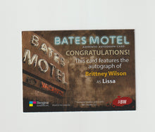 Load image into Gallery viewer, 2015 Bates Motel Season 1 Autographs #ABW Brittney Wilson as Lissa
