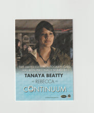 Load image into Gallery viewer, 2015 Continuum Season 3 Full Bleed Autographs Tanaya Beatty as Rebecca
