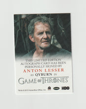 Load image into Gallery viewer, 2015 Game of Thrones Season 4 Full Bleed Autographs Anton Lesser as Qyburn
