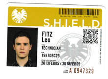 Load image into Gallery viewer, 2015 Marvel Agents of S.H.I.E.L.D. Season 1 ID Cards #BD003 Leo Fitz
