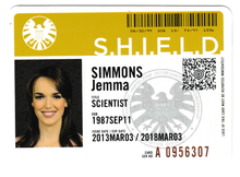 Load image into Gallery viewer, 2015 Marvel Agents of S.H.I.E.L.D. Season 1 ID Cards #BD005 Jemma Simmons
