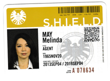 Load image into Gallery viewer, 2015 Marvel Agents of S.H.I.E.L.D. Season 1 ID Cards #BD006 Melinda May
