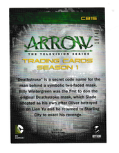 Load image into Gallery viewer, 2015 Arrow Season 1 Character Bio Gold #CB15 Deathstroke
