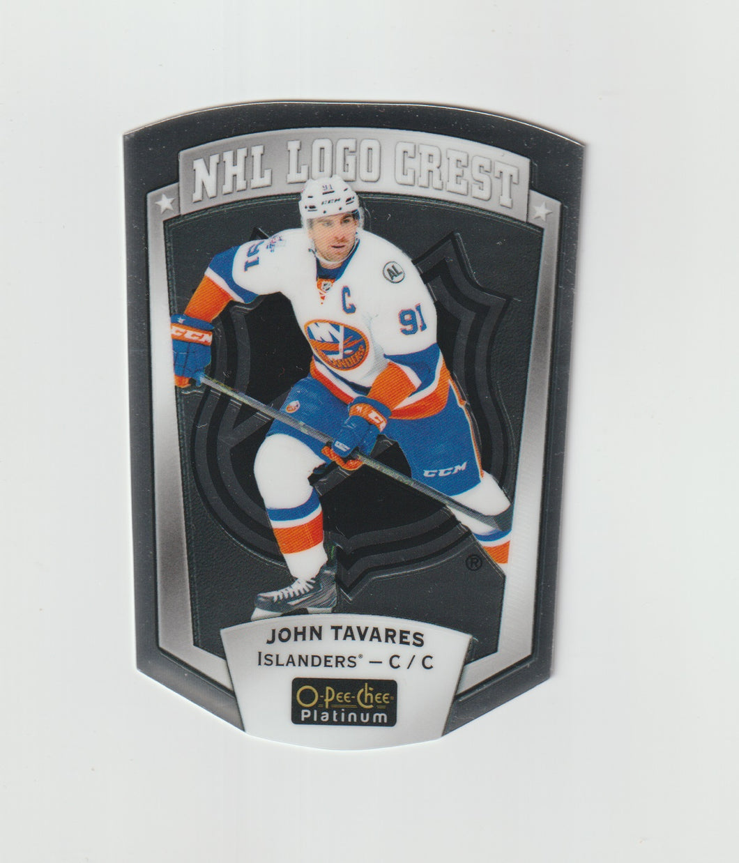 2016-17 O-Pee-Chee Platinum NHL Logo Crest Die Cuts #NHLLD-14 John Tavares