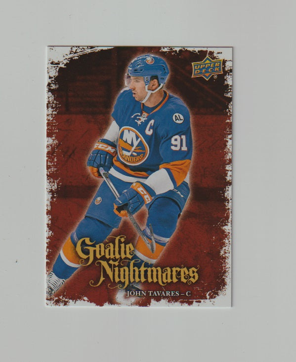 2016-17 Upper Deck Goalie Nightmares #GN-19 John Tavares