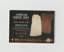 Load image into Gallery viewer, 2016 American Horror Story Asylum Costume Relics Dual #CD1 James Cromwell &amp; Chloe Sevigny
