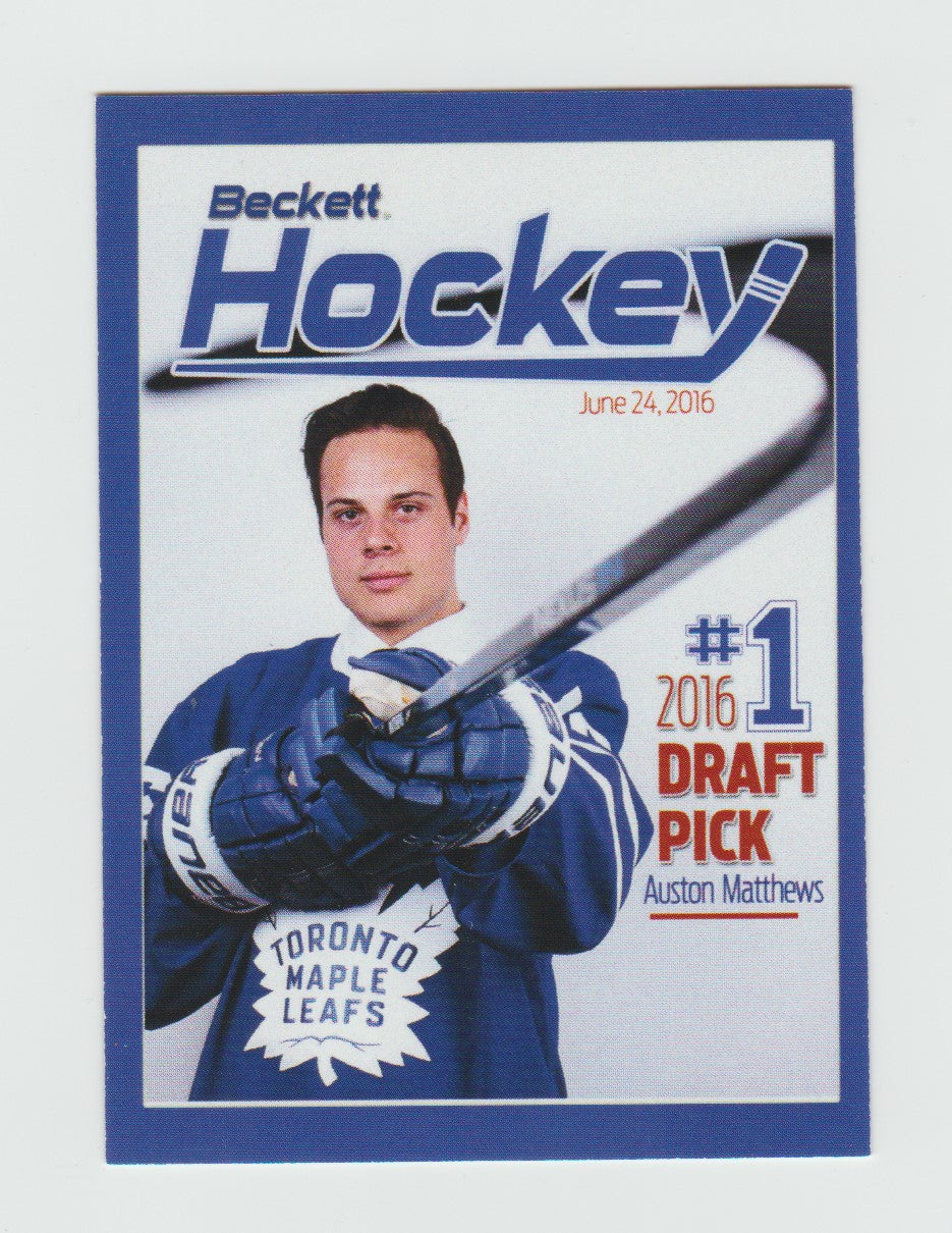 2016 Beckett Hockey Promo Auston Matthews & Wayne Gretzky