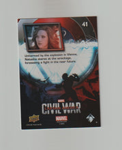 Load image into Gallery viewer, 2016 Captain America Civil War Blue Foil #41 Natasha
