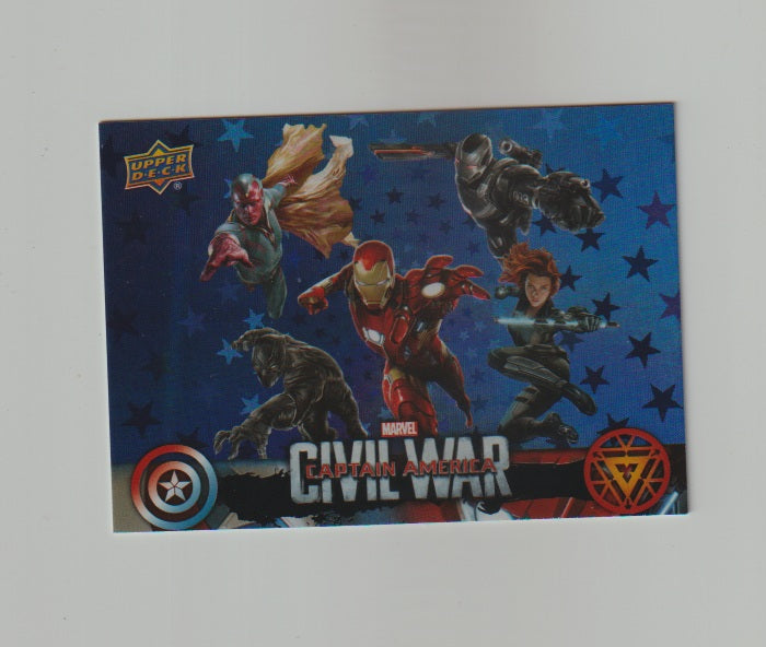 2016 Captain America Civil War Walmart Exclusives Blue Foil #CW45 Team Iron Man