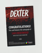 Load image into Gallery viewer, 2016 Dexter Season 7 &amp; 8 Autographs #ASU2 Sam Underwood as Zach Hamilton
