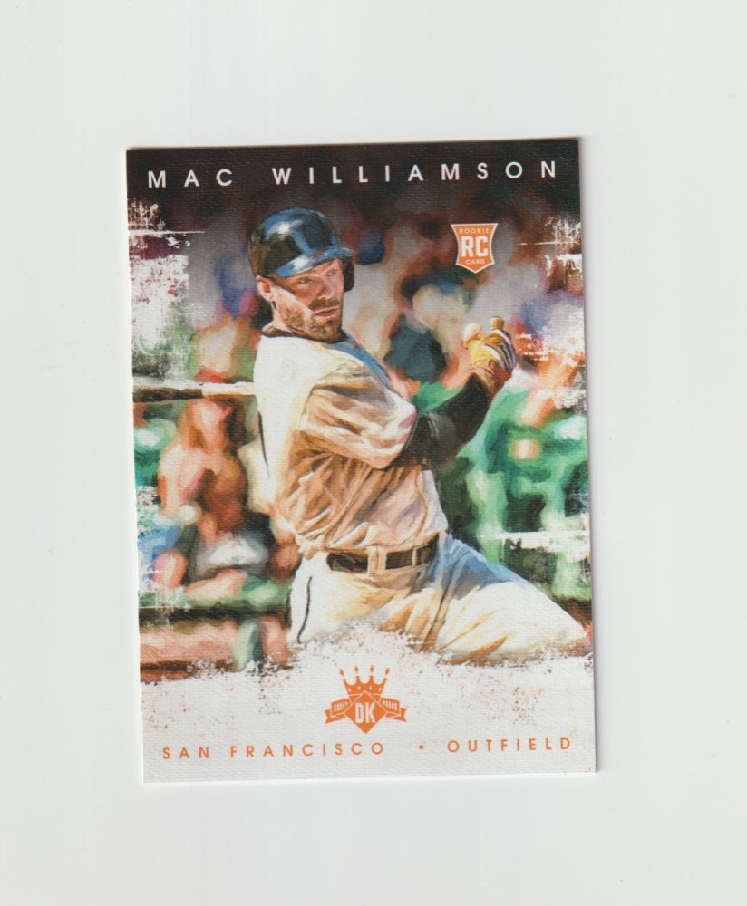 2016 Donruss Rookie RC Card #170 Mac Williamson