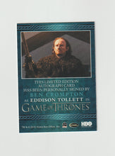 Load image into Gallery viewer, 2016 Game of Thrones Season 5 Blue Autographs Ben Crompton as Eddison Tollett
