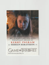 Load image into Gallery viewer, 2016 Game of Thrones Season 5 Full Bleed Autographs Kerry Ingram as Shireen Baratheon
