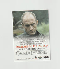 Load image into Gallery viewer, 2016 Game of Thrones Season 5 Full Bleed Autographs Michael McElhatton as Roose Bolton
