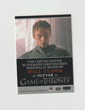 Load image into Gallery viewer, 2016 Game of Thrones Season 5 Full Bleed Autographs Will Tudor as Olyvar
