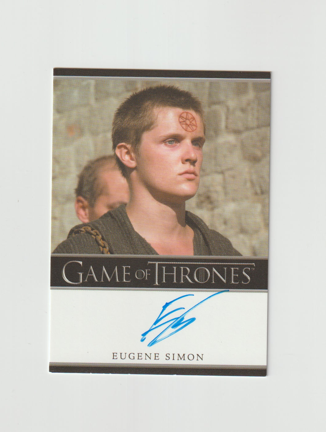 2016 Game of Thrones Season 6 Bordered Autographs Eugene Simon as Lancel Lannister