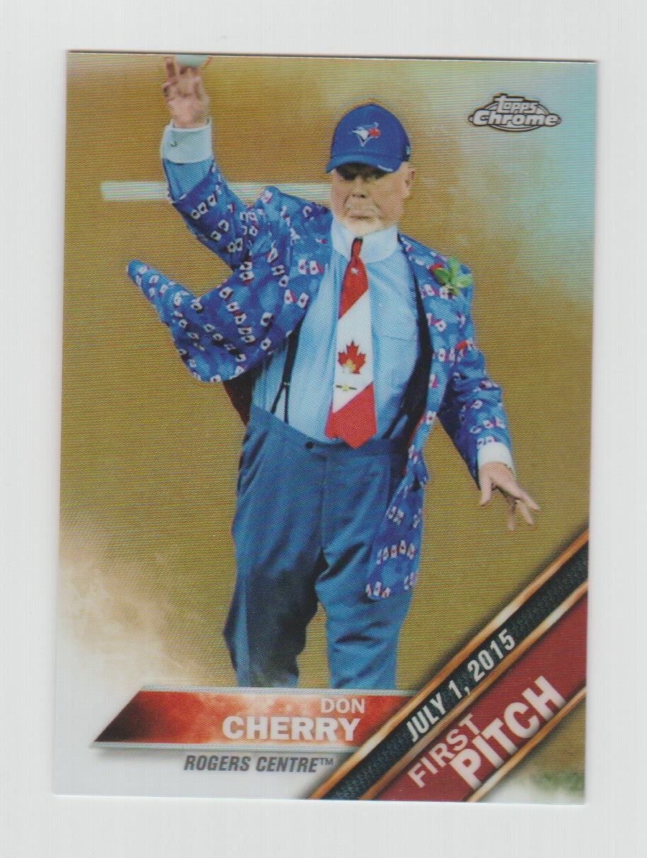 2016 Topps Chrome First Pitch #FPC-1 Don Cherry