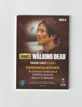 Load image into Gallery viewer, 2016 Walking Dead Season 4 P2 Memorabilia #M54 Steven Yeun as Glenn Rhee
