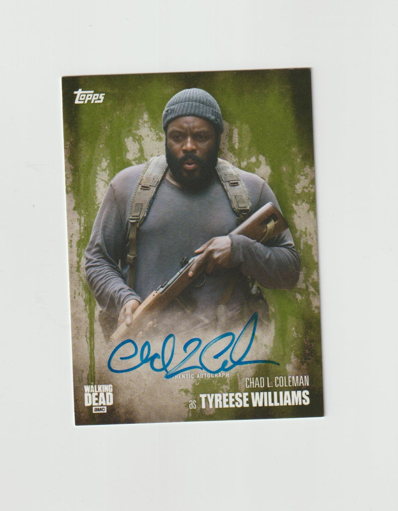 2016 Walking Dead Season 5 Autographs Mold Chad L. Coleman as Tyreese Williams