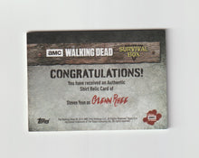 Load image into Gallery viewer, 2016 Walking Dead Survival Box Relics Glenn Rhee
