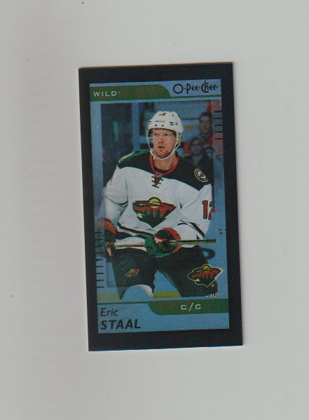 2017-18 O-Pee-Chee Mini Black #M-16 Eric Staal