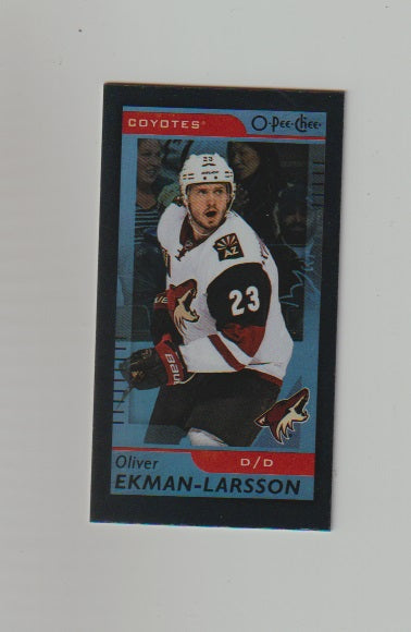 2017-18 O-Pee-Chee Mini Black #M-25 Oliver Ekman-Larsson