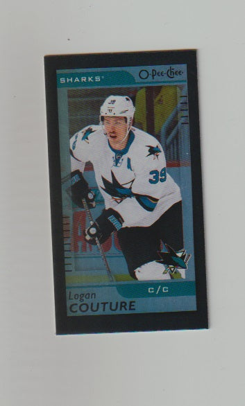 2017-18 O-Pee-Chee Mini Black #M-34 Logan Couture