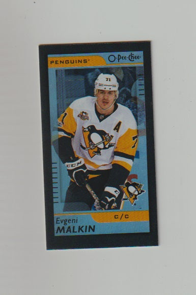 2017-18 O-Pee-Chee Mini Black #M-59 Evgeni Malkin