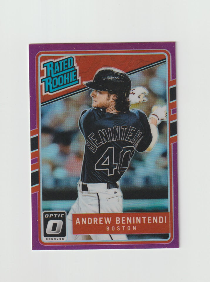 2017 Donruss Optic Purple #34 Andrew Benintendi