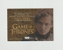 Load image into Gallery viewer, 2017 Game of Thrones Valyrian Steel Gold Autographs Finn Jones as Loras Tyrell
