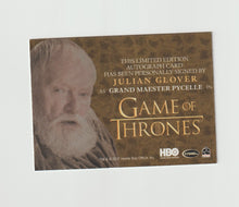 Load image into Gallery viewer, 2017 Game of Thrones Valyrian Steel Gold Autographs Julian Glover as Grand Maester Pycelle
