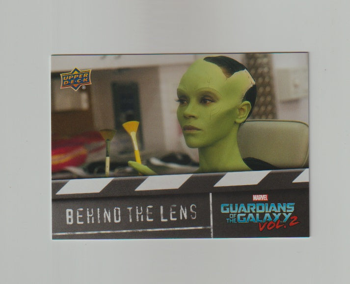 2017 Guardians of the Galaxy Vol 2 Behind The Lens #BTL2 Zoe Saldana Holds Paintbrushes