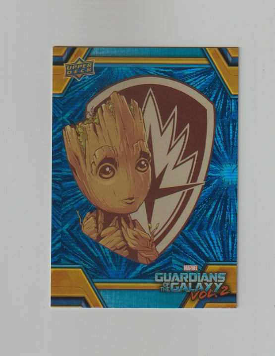 2017 Guardians of the Galaxy Vol 2 Walmart Exclusives Blue Foil #RB-35 Groot