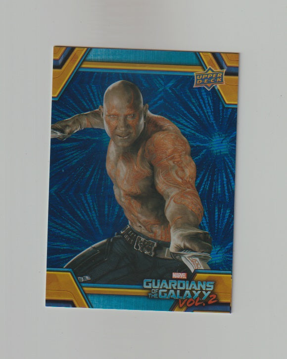 2017 Guardians of the Galaxy Vol 2 Walmart Exclusives Blue Foil #RB-3 Drax