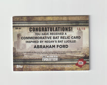 Load image into Gallery viewer, 2017 Walking Dead Evolution Bat Relics Brown #BR-AF Abraham Ford
