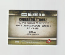 Load image into Gallery viewer, 2017 Walking Dead Season 6 Relics Jeffrey Dean Morgan as Negan
