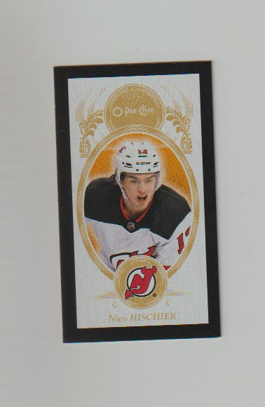 2018-19 O-Pee-Chee Mini Black #M-28 Nico Hischier